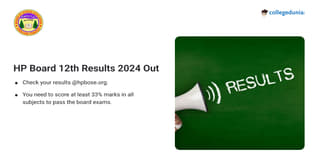 HP Board 12th Results 2024 Out @hpbose.org; Check Direct Link Here